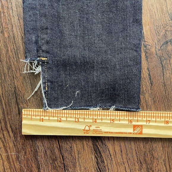 Frame Le High Straight Jeans Size 26  Dublin Mid Rise Stretch Dark Wash Blue - Picture 9 of 10